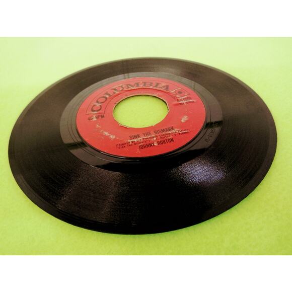 Johnny Horton - Sink the Bismark / Same Old Tale - 45rpm Vinyl Record Single 7" - Picture 6 of 6